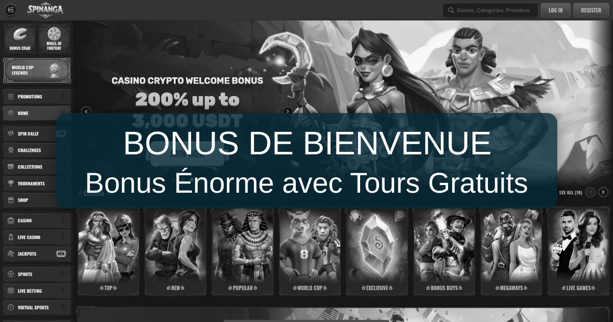 Spinanga Casino - Votre Aventurier du Jeu en France